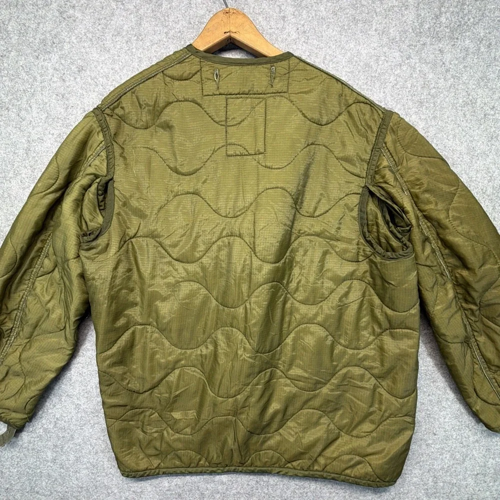 Cold Weather Field Coat Liner Men's Small Smokers Jacket Green Puffer Woobie